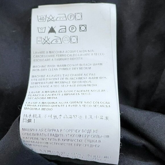 Versace Collection Men's Sz 41 "Trend" Black Dress Shirt Banded Collar - Picture 9 of 10